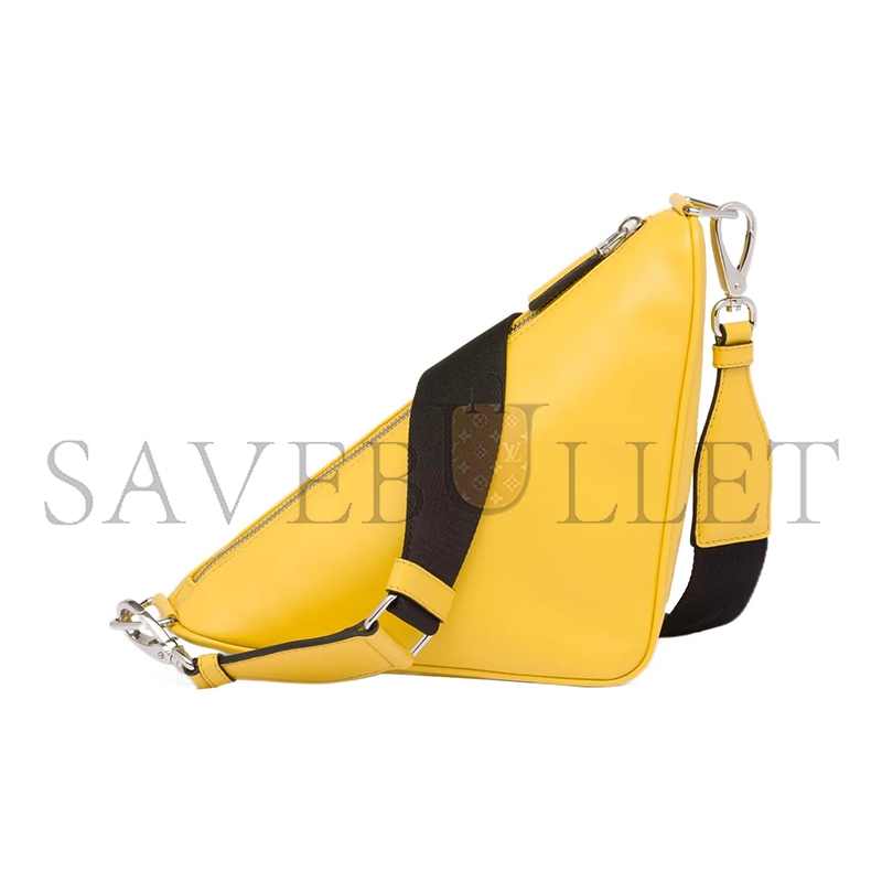 PRADA SOFT CALFSKIN TRIANGLE CROSSBODY BAG 1VH155  (26*15*12cm)